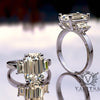 Emerald cut Gold Engagement Ring - 16GG93